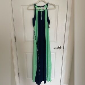 New York and Company maxi dress. Green and blue. XS.